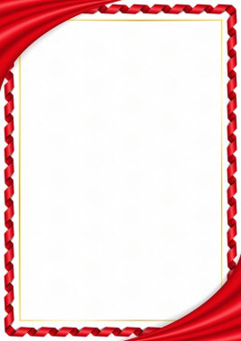 Arnavutluk ulusal renkleri ile yapılan sınır