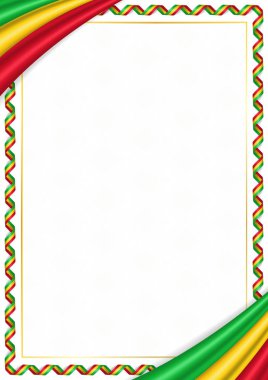 Mali ulusal renkleri ile yapılan sınır