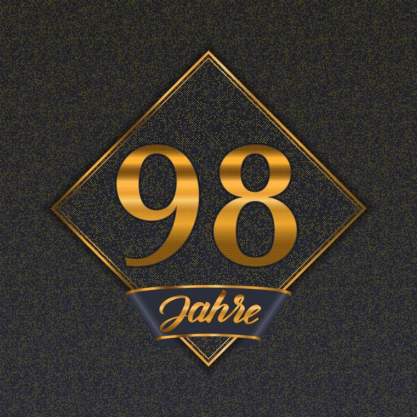 Número de oro alemán 98 plantillas — Archivo Imágenes Vectoriales