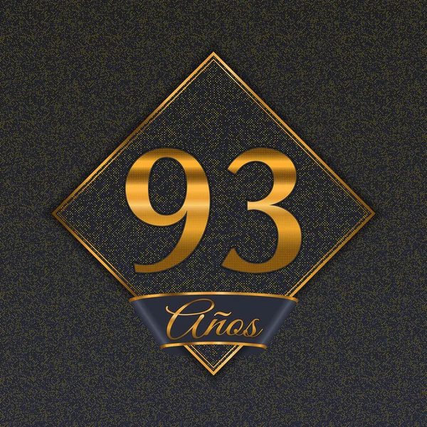 Espagnol nombre d'or 93 modèles — Image vectorielle