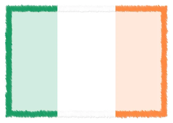 Граница с национальным флагом Ирландии . — стоковое фото