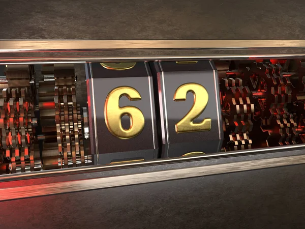 62 numaralı slot makinesi — Stok fotoğraf
