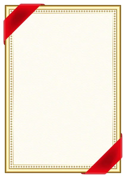 証明書と卒業証書のための垂直フレームとアルバニアの国旗 テンプレート要素との国境 ベクトル — ストックベクタ