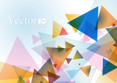 Geometrik arka plan mavi ve pembe renkli metin için yer ile