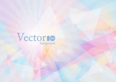 Geometrik arka plan mavi ve pembe renkli metin için yer ile