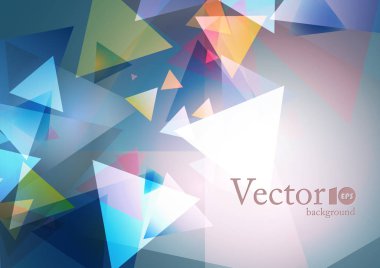 Geometrik arka plan mavi ve pembe renkli metin için yer ile