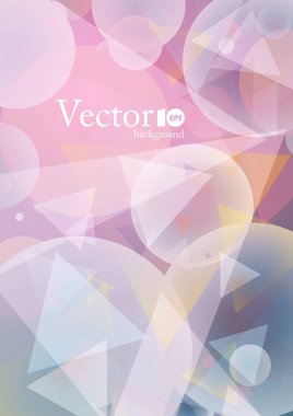 Geometrik arka plan mavi ve pembe renkli metin için yer ile