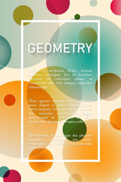 Fondo Geométrico Abstracto Con Lugar Para Texto — Archivo Imágenes Vectoriales