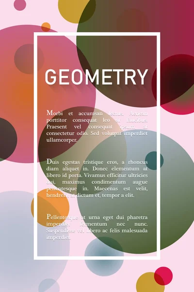 Abstrakter Geometrischer Hintergrund Mit Platz Für Text — Stockvektor