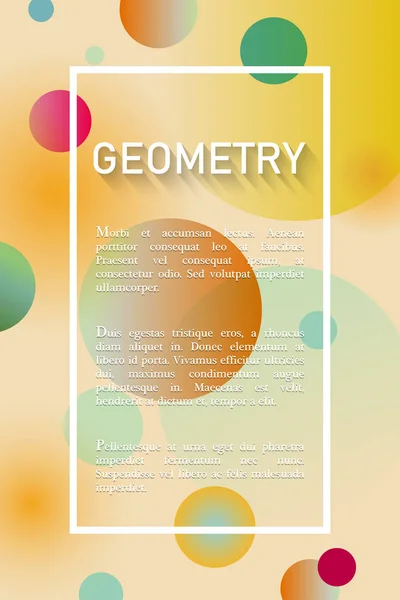 Abstracte Geometrische Achtergrond Met Plaats Voor Tekst — Stockvector