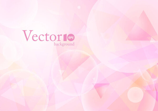 Abstract geometric background with place for text in pink color