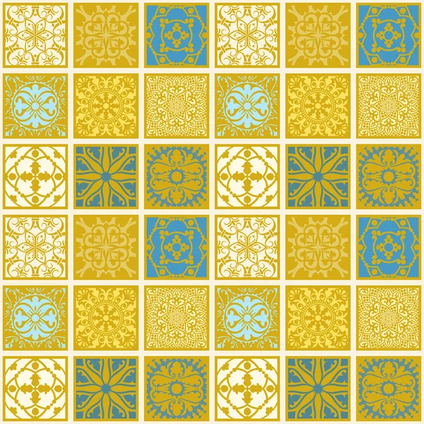无缝阿拉伯模式 基于奥斯曼传统饰品 — 图库矢量图片