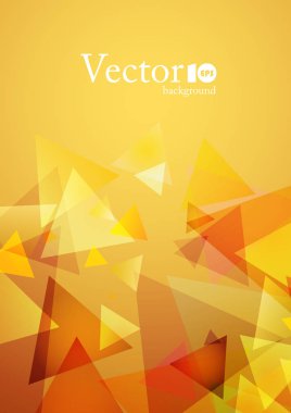 Kırmızı ve sarı metin için yer ile soyut geometrik arka plan