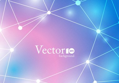 Soyut geometrik pleksus arka plan metin için yer ile