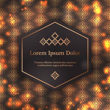 Düğün davetiyesi, teşekkür kartı, modern kabile süsleme arka plan şablonu. Vektör zarif şablonu