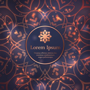 Modern kabile süsleme arka plan şablonu