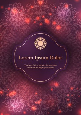 Modern kabile süsleme arka plan şablonu