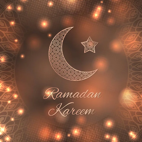 Ramadan Kareem greeting card — Stock Vector