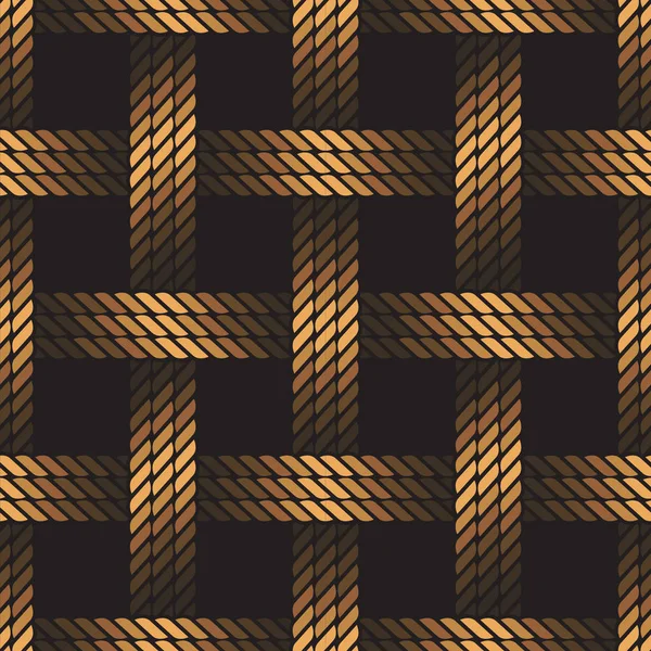 Naadloze nautische touw patroon — Stockvector