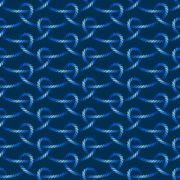 Naadloze nautische touw patroon — Stockvector