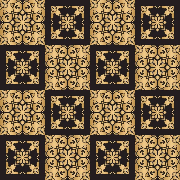 Naadloze geometrische patroon van goud kleur — Stockvector