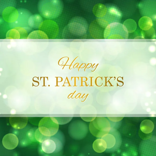 St Patrick's Day greeting card — Stock Vector