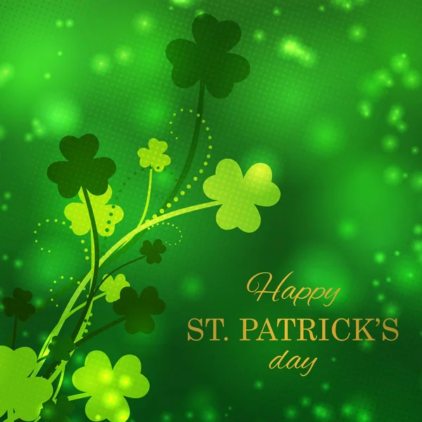 St Patrick's Day greeting card — Stock Vector