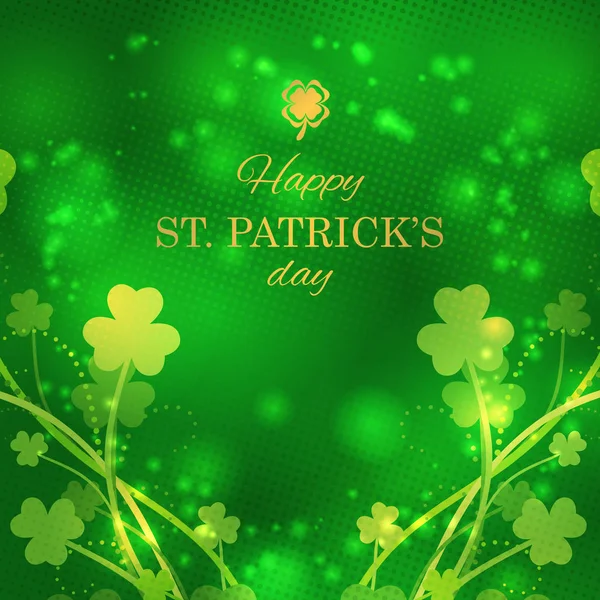 St Patrick's Day greeting card — Stock Vector