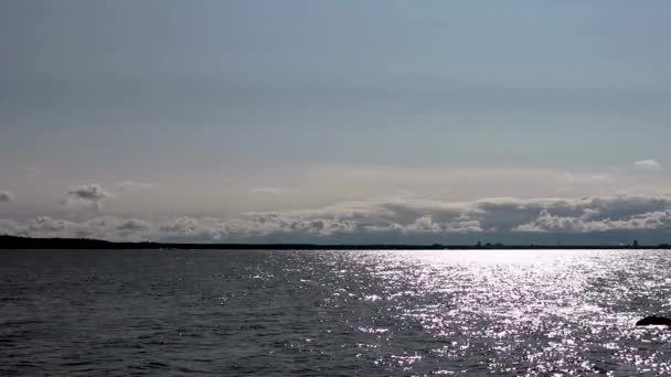 Tiempo Soleado Golfo Finlandia — Vídeos de Stock