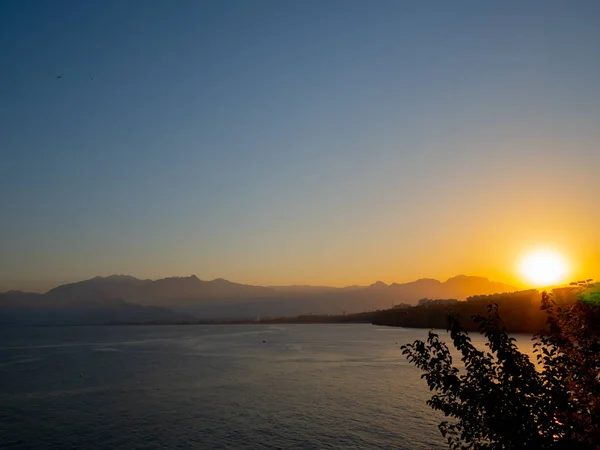 delightful sea sunset on a summer evening