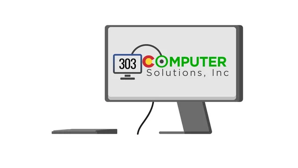 Computer Insolated Vector Illustration — Stock Vector
