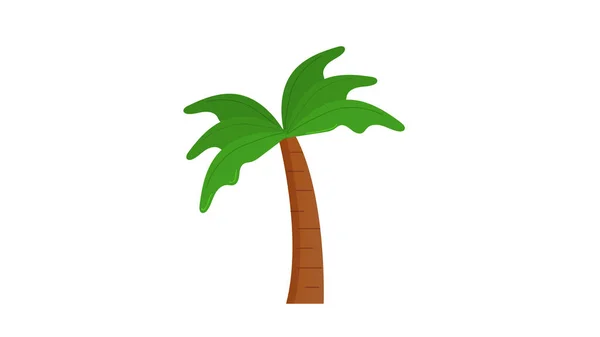 Palmeira Insolado Vetor Ilustração — Vetor de Stock