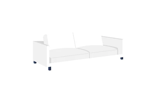 Sofa Couch Isolierte Vektorillustration — Stockvektor