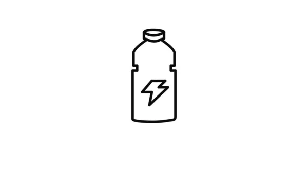 Kleurplaat Fles Geïsoleerd Vector Illustratie — Stockvector