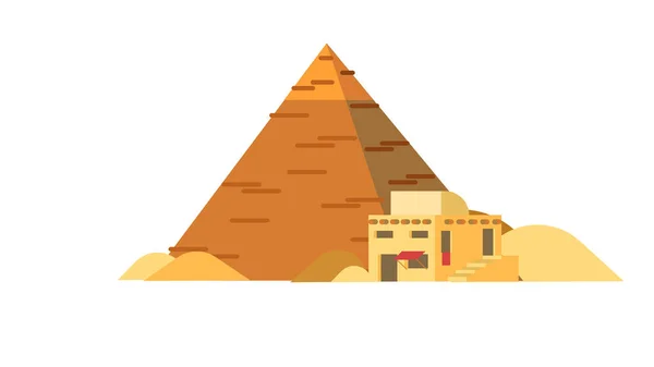 Illustration Vectorielle Pyramidale Égyptienne — Image vectorielle