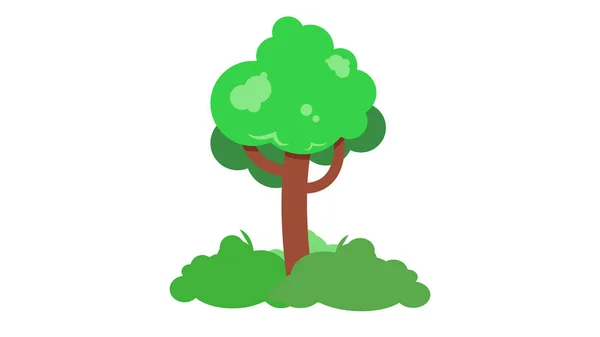 Träd Isolerad Vektor Illustration — Stock vektor
