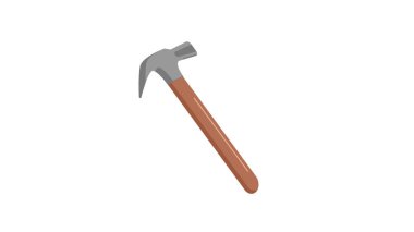 Çekiç yalıtılmış vektör illüstrasyon