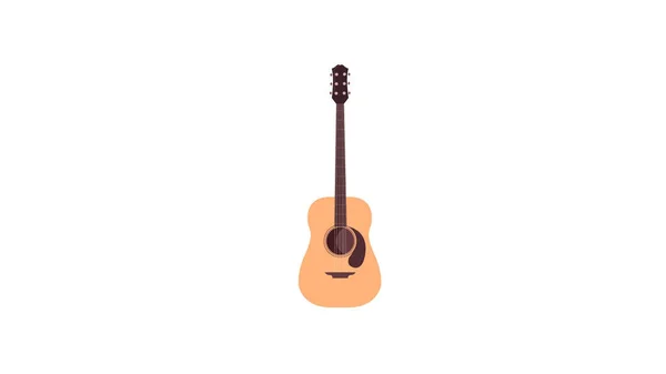 Gitaar Geïsoleerd Vector Illustratie — Stockvector