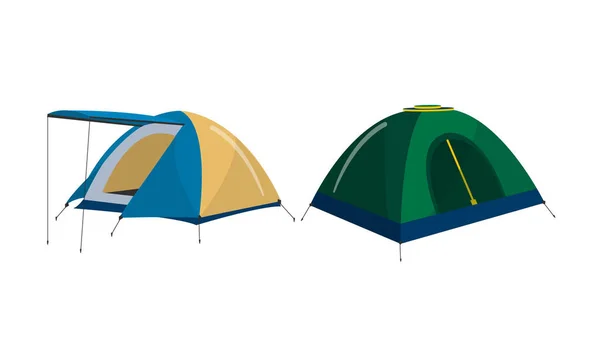 Camping Tält Isolerad Vektor Illustration — Stock vektor