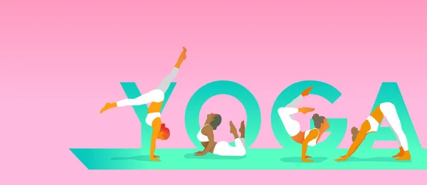 Yoga (pinc) 01 — Vettoriale Stock