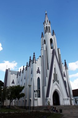 Igreja Matriz de Cristo Rei, em Bento Gonalves, Rio Grande do Sul, Brezilya.