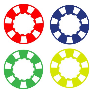 renkli Casino Poker çip