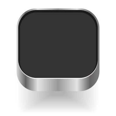 Beyaz arka planda simge şablonu