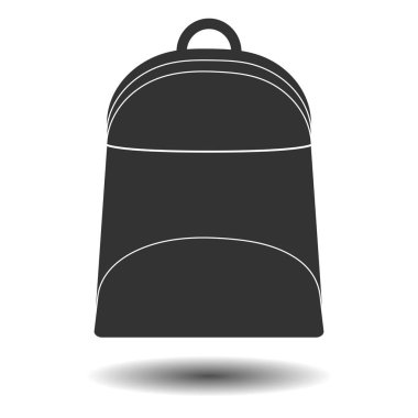 gölge ile sırt çantası. Logo