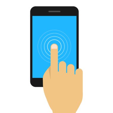 Düz tarzda el tutma cep telefonu