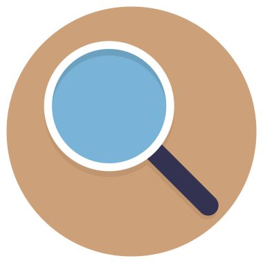 büyüteç simgesi vektör düz stil