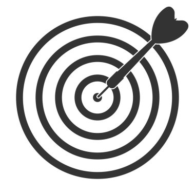 Dart ok hedef simgesi