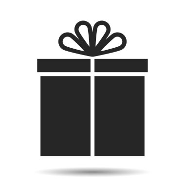 Eğlenceli yay ile Simge hediye kutusu. Mevcut.