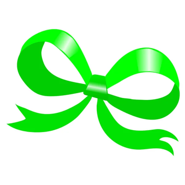 Πράσινο τόξο σε λευκό φόντο — Διανυσματικό Αρχείο