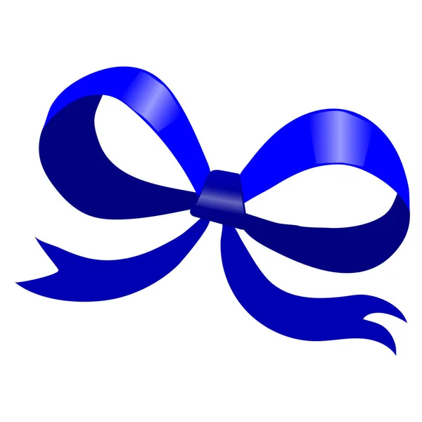 Arc bleu sur fond blanc — Image vectorielle